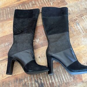 Elegant Black Knee-High Women's Boots
